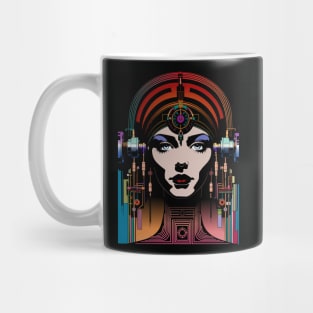 Telepathic Cyborg Retro Sci-fi Mug